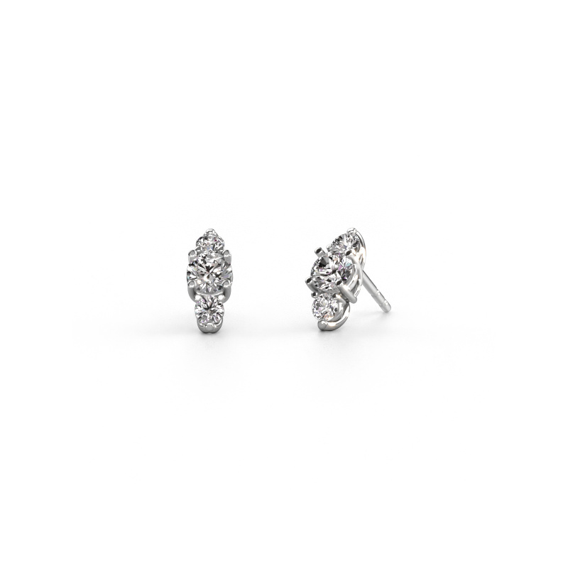 Image of Earrings Amie 950 platinum Diamond 1.40 crt
