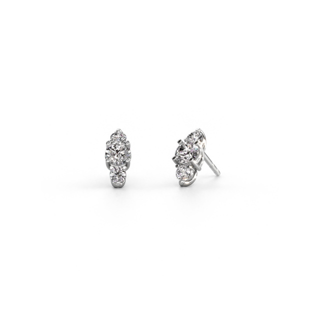 Image of Earrings Amie 950 platinum Diamond 1.40 crt