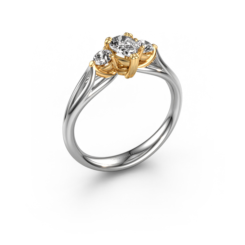 Bild von Verlobungsring Amie per 585 Weißgold Diamant 0.65 crt