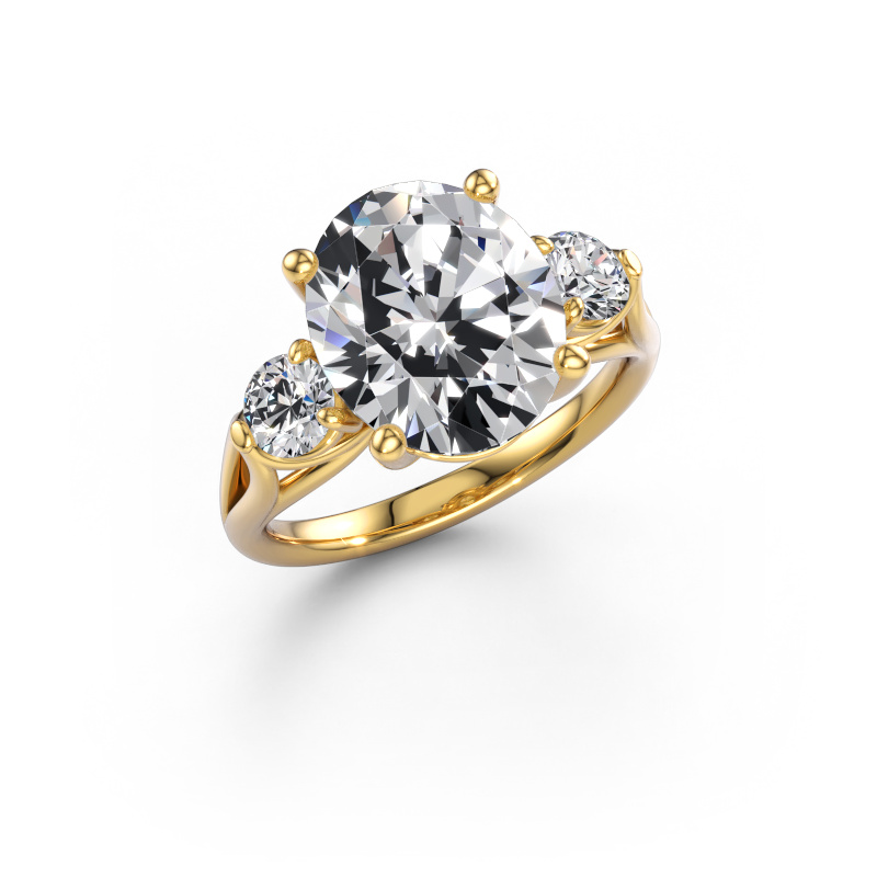 Immagine di Anello di fidanzamento Amie OVL 585 oro Diamante lab grown 5.650 crt