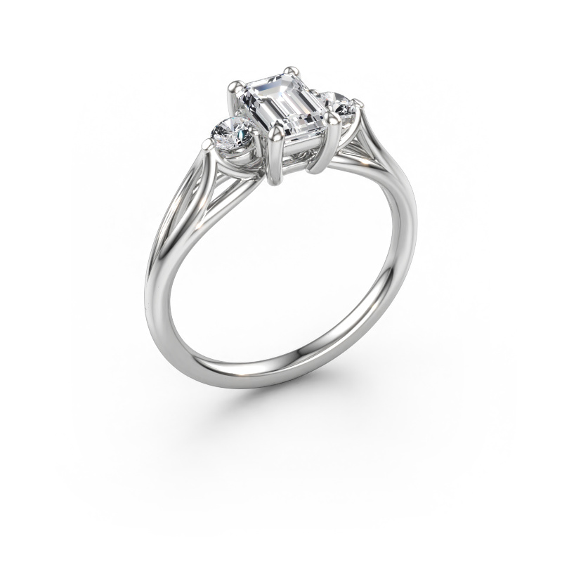 Immagine di Anello di fidanzamento Amie EME 950 platino Diamante 1.10 crt