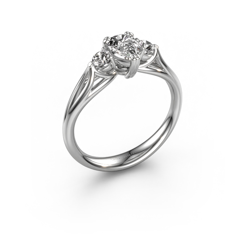 Image of Engagement ring Amie per 950 platinum Diamond 0.70 crt