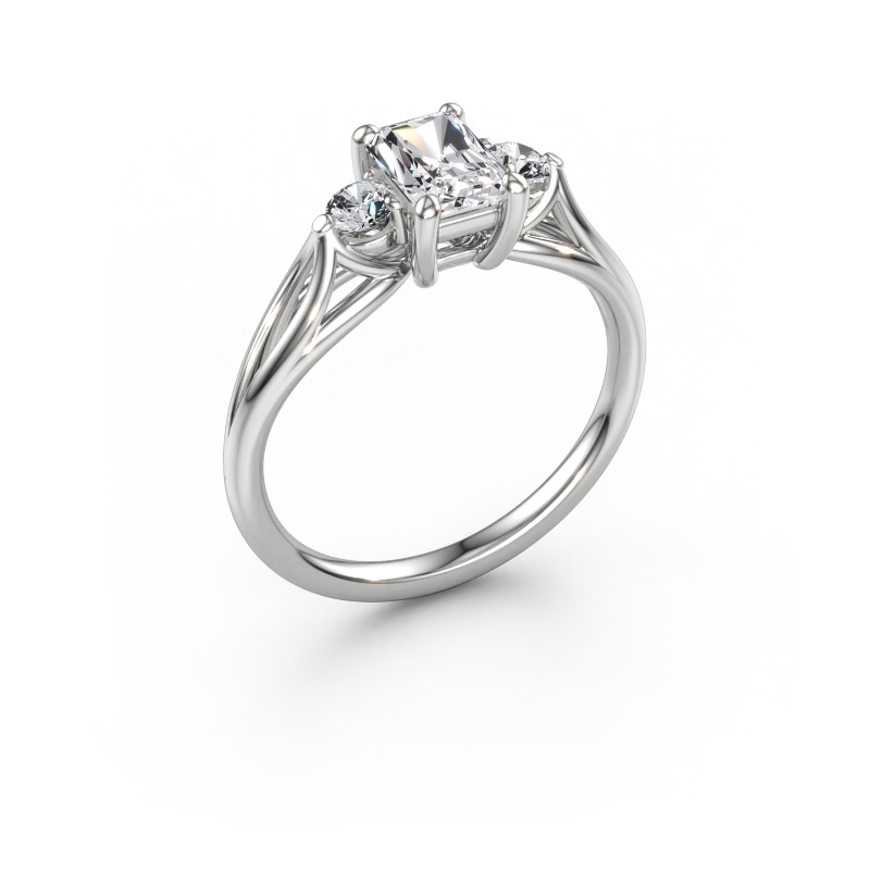 Immagine di Anello di fidanzamento Amie RAD 950 platino Diamante lab grown 0.95 crt
