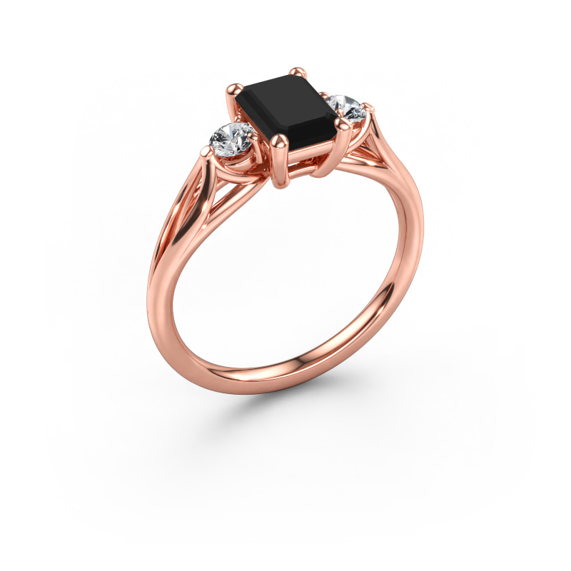 Bild av Förlovningsring Amie EME 585 roséguld Svart diamant 1.580 crt