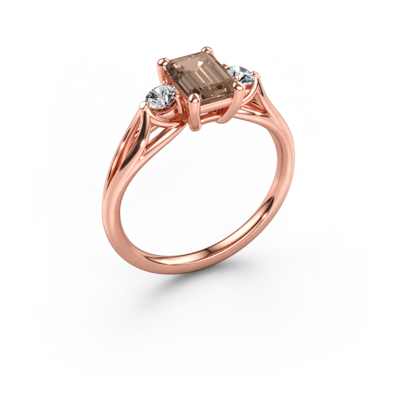 Image de Bague de fiançailles Amie EME 585 or rose Diamant brun 1.350 crt