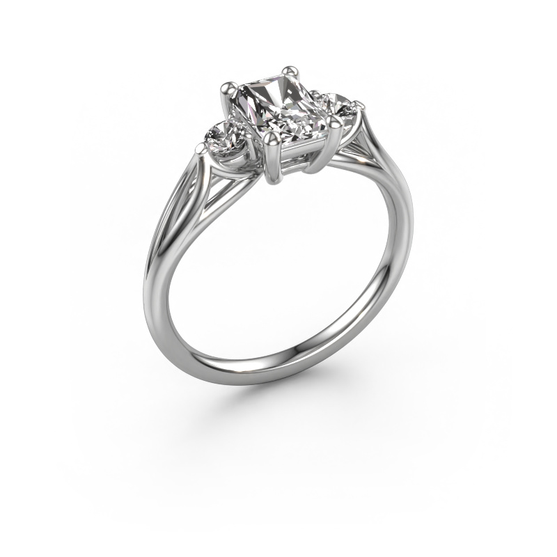 Image of Engagement ring Amie RAD 950 platinum Diamond 1.20 crt