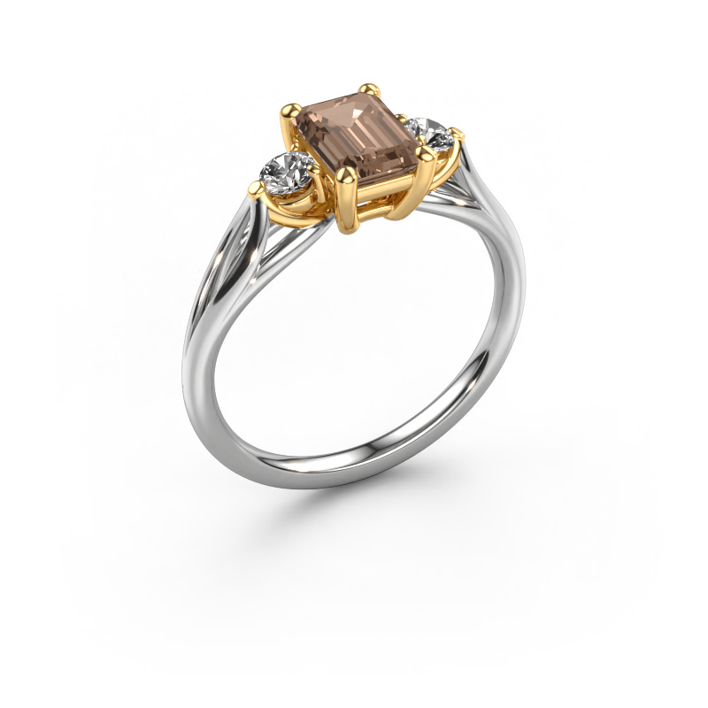 Bild von Verlobungsring Amie EME 585 Weißgold Braun Diamant 1.350 crt