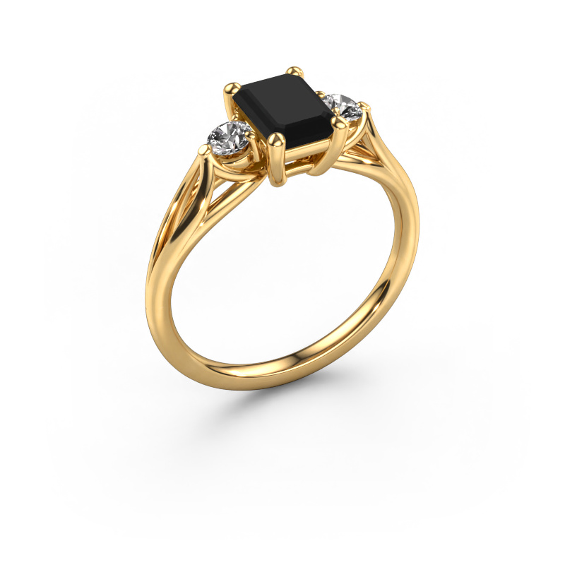 Bild von Verlobungsring Amie EME 585 Gold Schwarz Diamant 1.580 crt