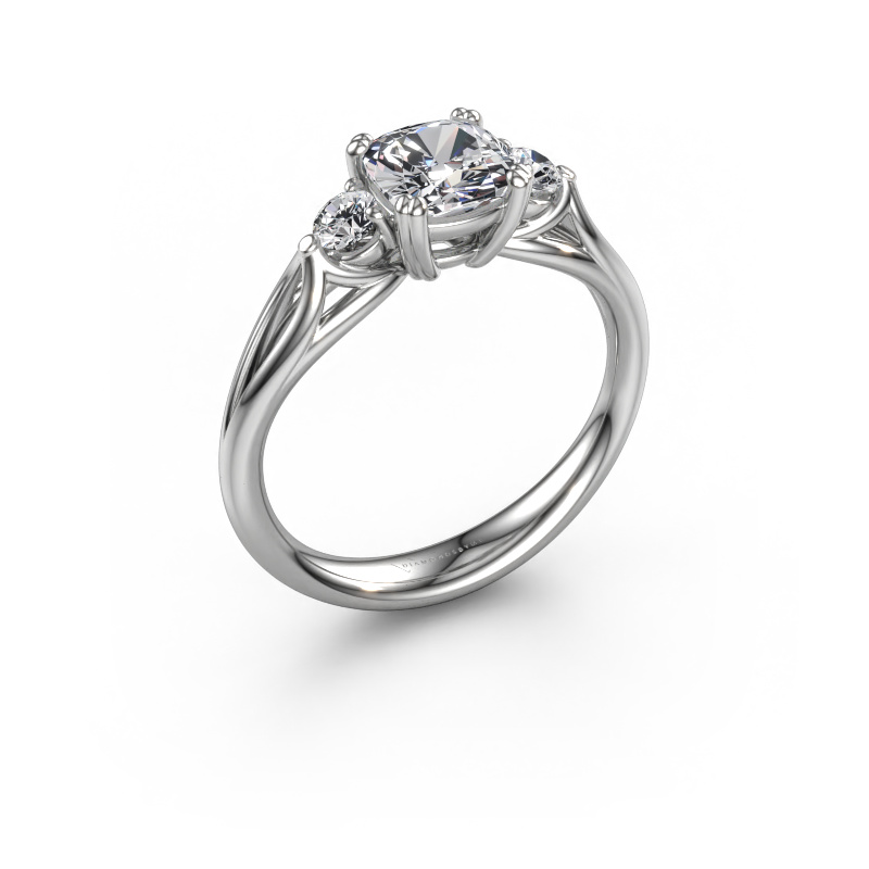 Image de Bague de fiançailles Amie cus 950 platine Diamant 1.50 crt