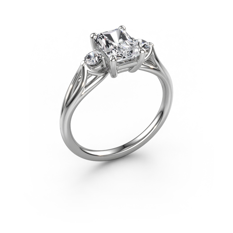 Image of Engagement ring Amie RAD 950 platinum Diamond 1.70 crt