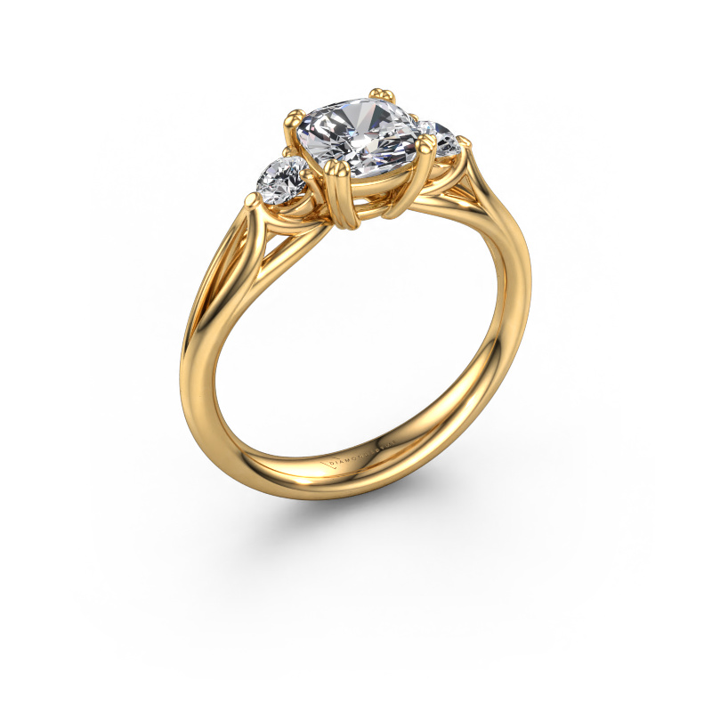 Image de Bague de fiançailles Amie cus 585 or jaune Diamant 1.50 crt