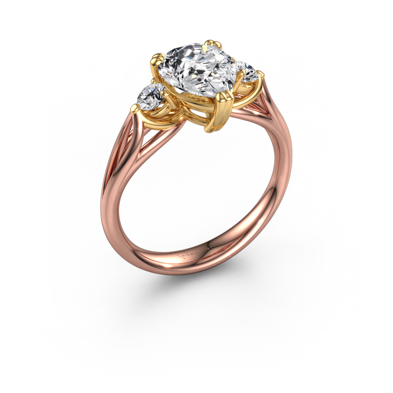 Afbeelding van Verlovingsring Amie per 585 rosé goud Diamant 1.70 crt