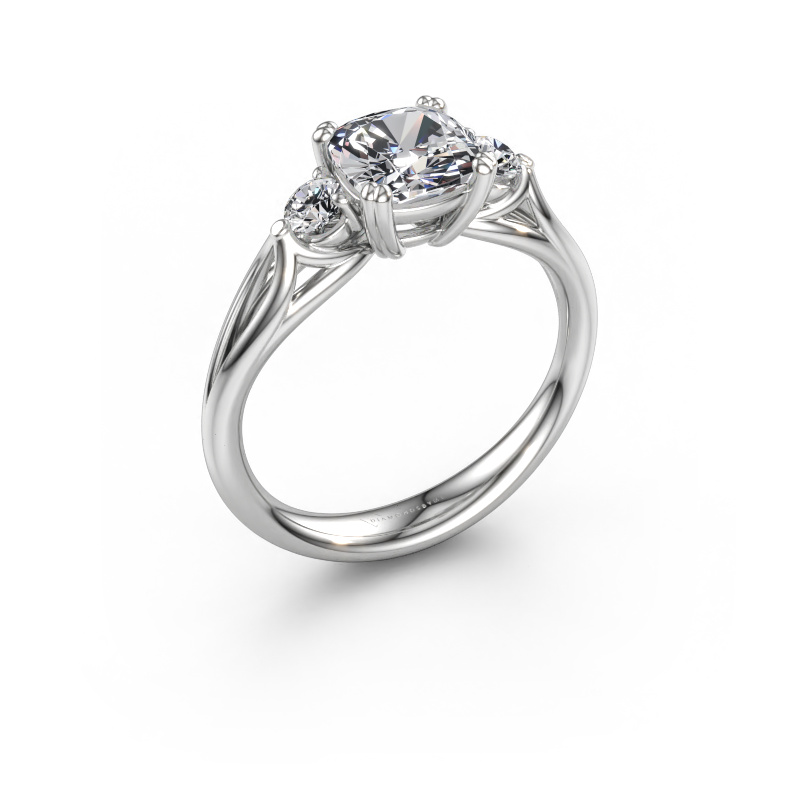 Immagine di Anello di fidanzamento Amie cus 585 oro bianco Diamante 1.70 crt
