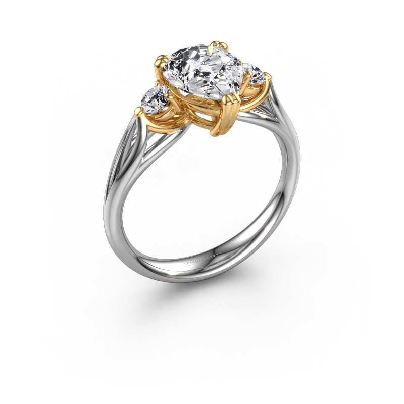 Image of Engagement ring Amie per 585 white gold Diamond 1.70 crt