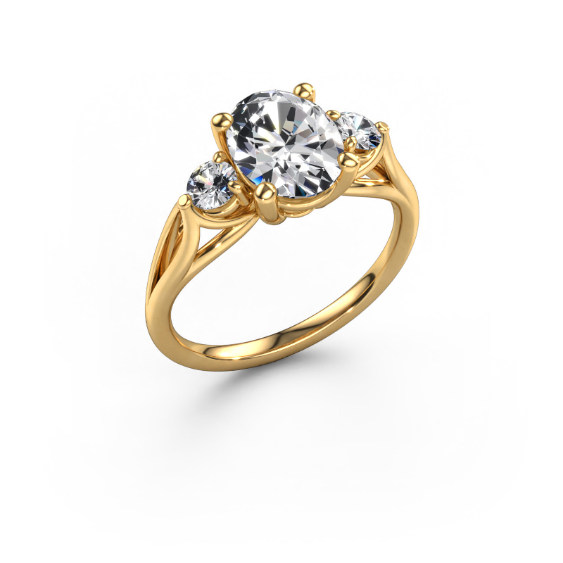 Bild von Verlobungsring Amie OVL 585 Gold Lab-grown Diamant 2.10 crt