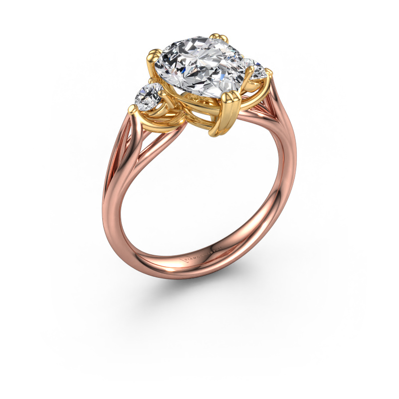 Bild von Verlobungsring Amie per 585 Roségold Lab-grown Diamant 2.30 crt