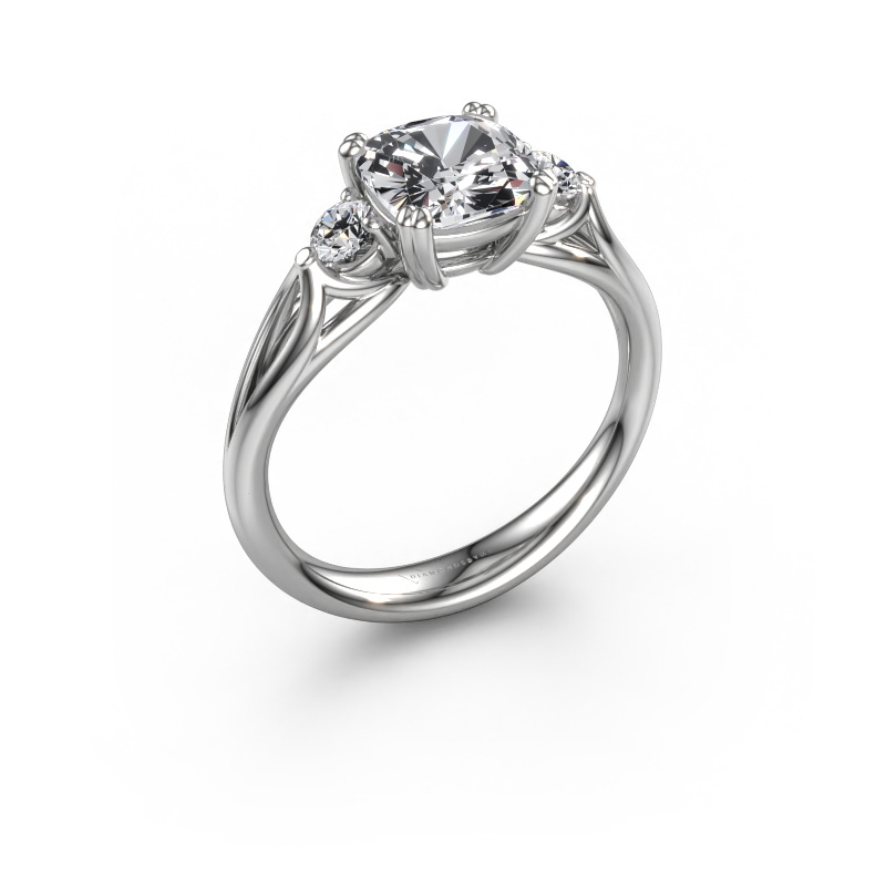 Image of Engagement ring Amie cus 950 platinum Diamond 2.20 crt