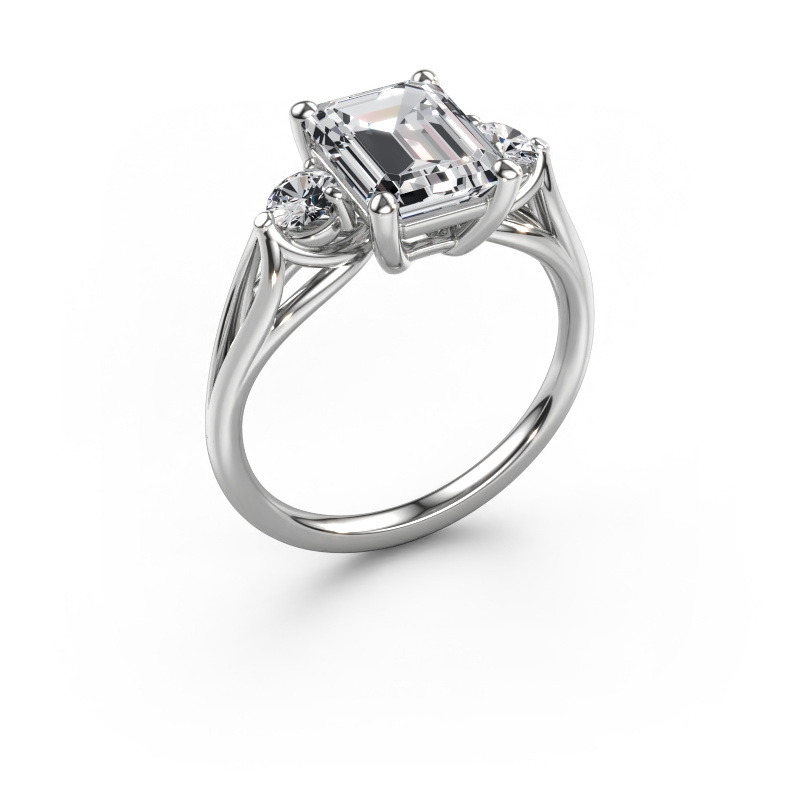 Image de Bague de fiançailles Amie EME 950 platine Diamant synthétique 2.80 crt