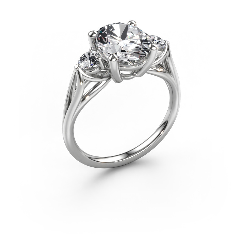 Bild von Verlobungsring Amie OVL 950 Platin Lab-grown Diamant 3.00 crt