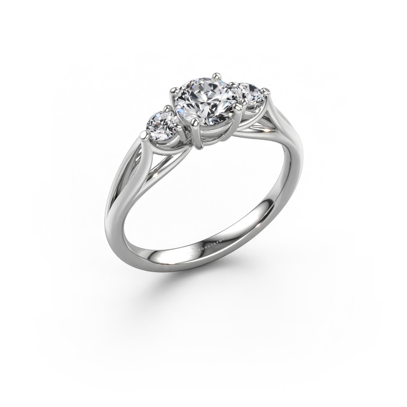 Bild von Verlobungsring Amie RND 950 Platin Diamant 0.900 crt