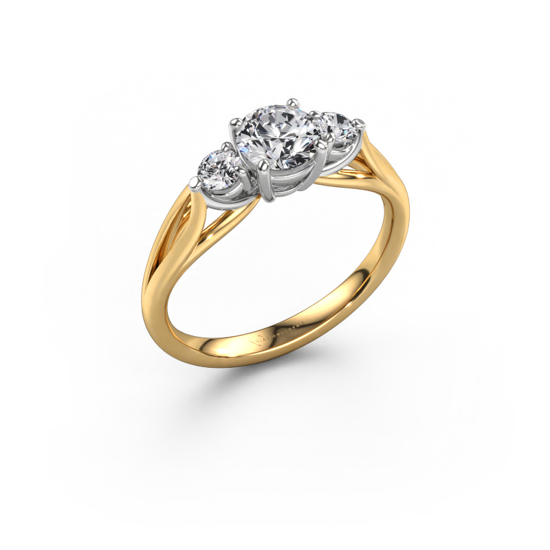 Image of Engagement ring Amie RND 585 gold Lab grown diamond 0.900 crt