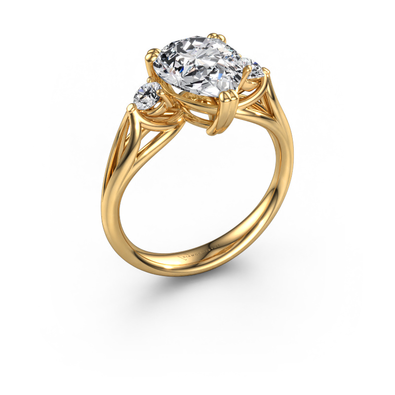 Image of Engagement ring Amie per 585 gold Lab grown diamond 2.30 crt