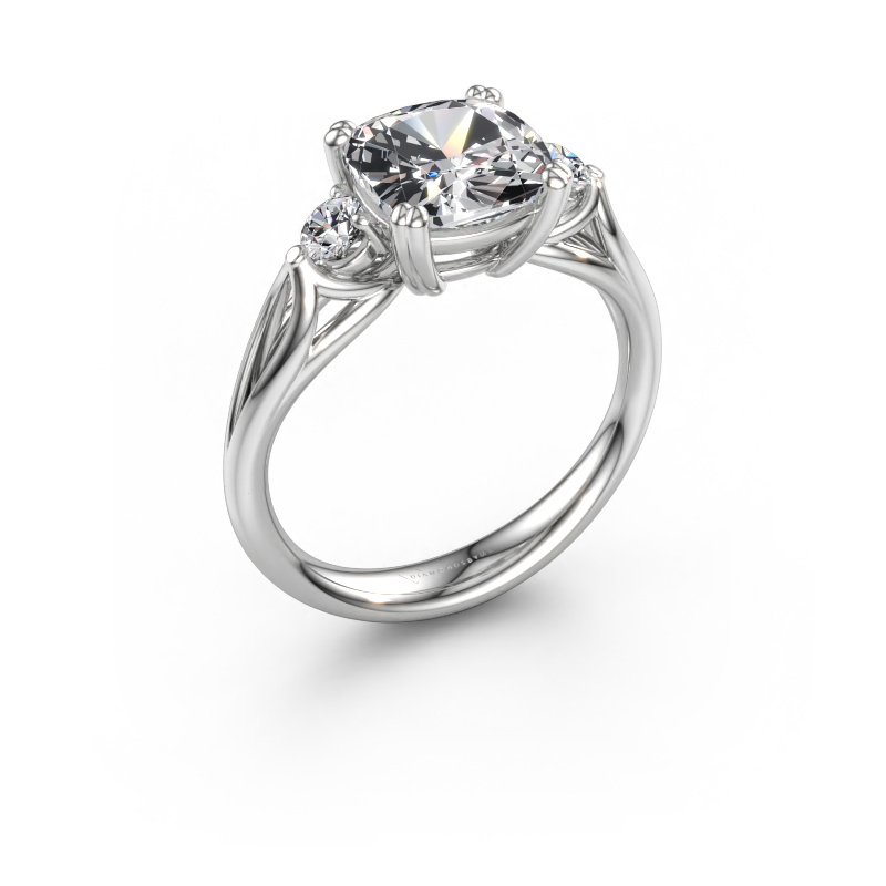 Immagine di Anello di fidanzamento Amie cus 950 platino Diamante lab grown 2.70 crt