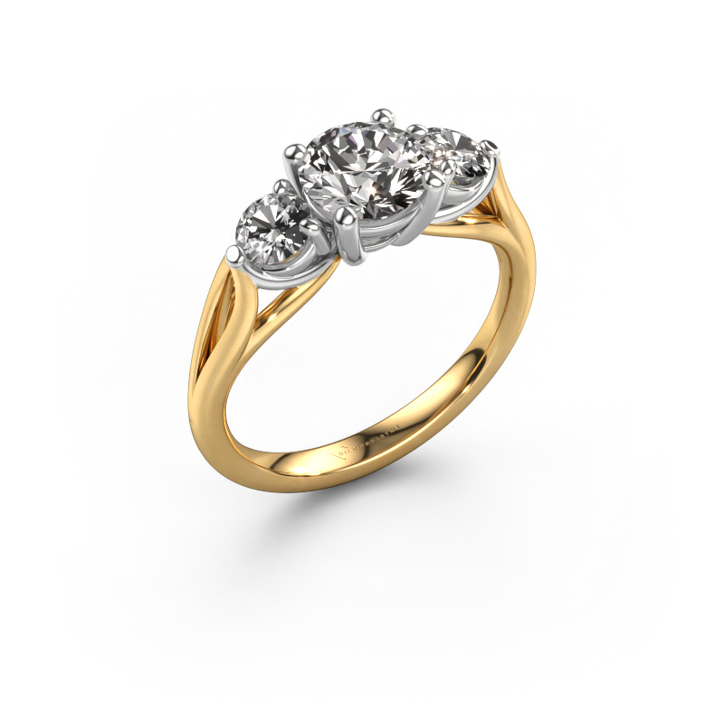 Image of Engagement ring Amie RND 585 gold Diamond 1.50 crt