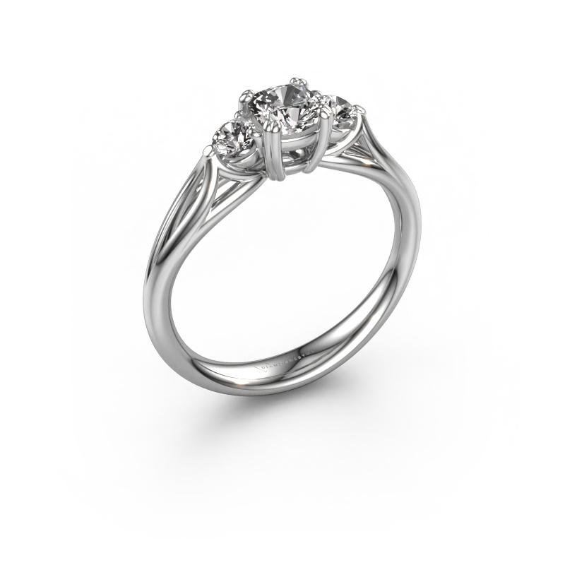 Afbeelding van Verlovingsring Amie cus 925 zilver Diamant 0.70 crt