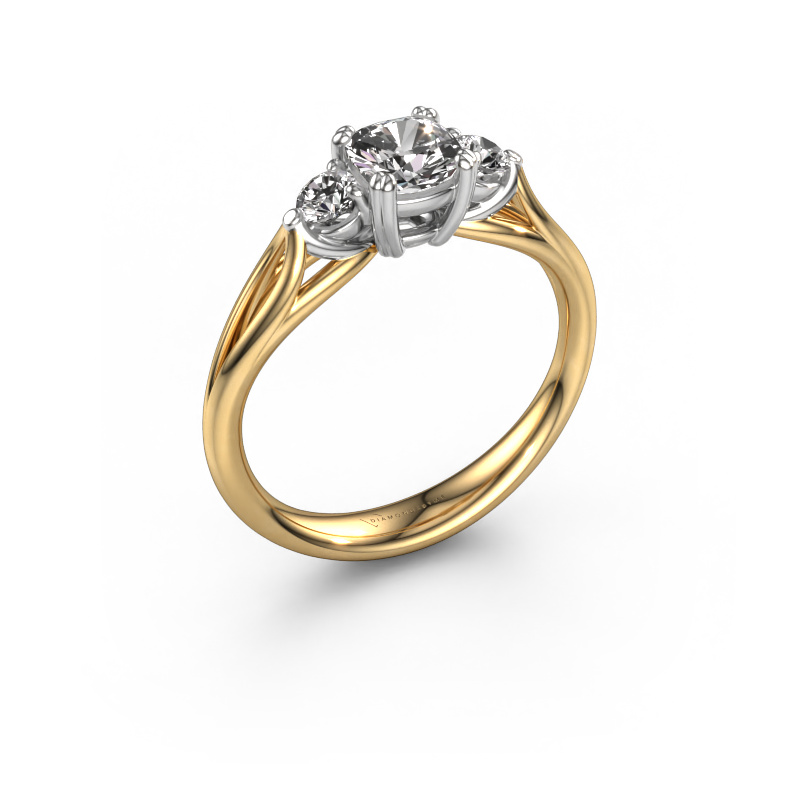 Afbeelding van Verlovingsring Amie cus 585 goud Diamant 0.900 crt