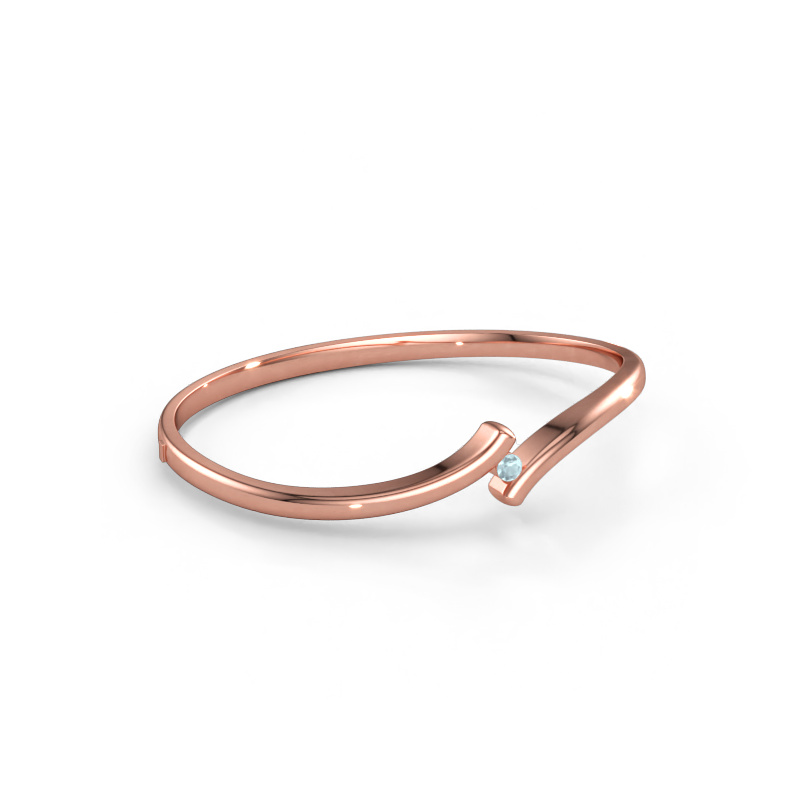 Bild av Armring Amy 585 roséguld Akvamarin 3.4 mm
