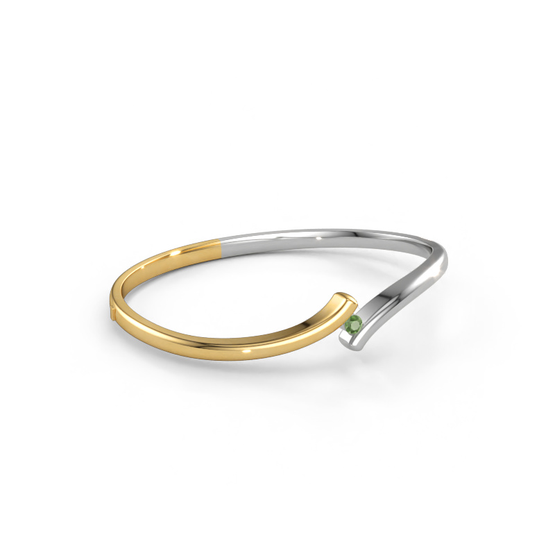 Bild von Armreif Amy 585 Gold Turmalin grün 3.4 mm
