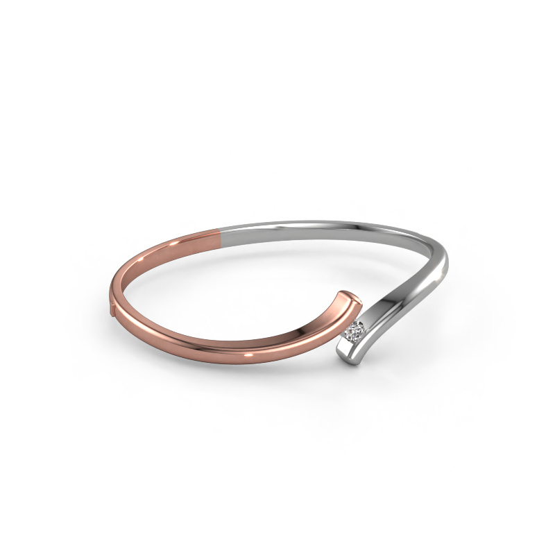 Image of Bangle Amy 585 rose gold Diamond 0.25 crt