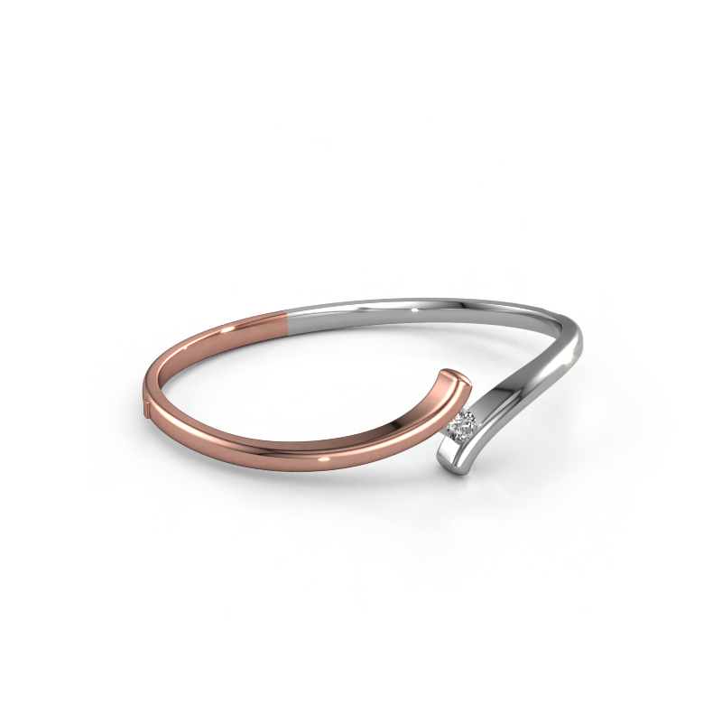 Bild von Armreif Amy 585 Roségold Diamant 0.30 crt