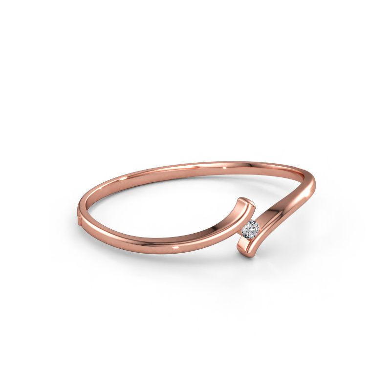 Bild av Armring Amy 585 roséguld Labbodlad diamant 0.40 crt