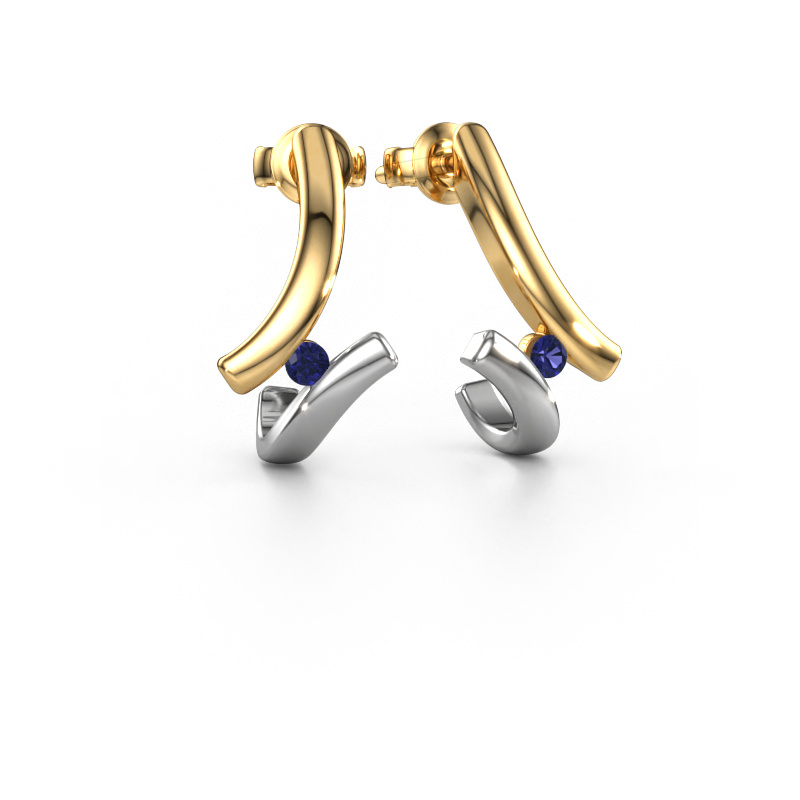 Image of Earrings Amy 585 gold Sapphire 2.2 mm