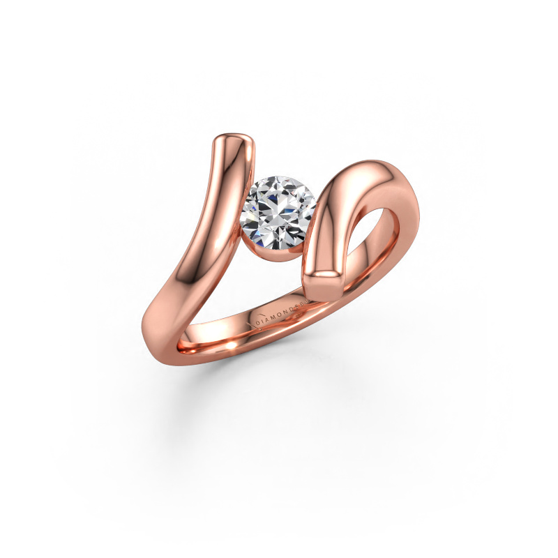 Immagine di Anello Amy 585 oro rosa Diamante lab grown 0.50 crt