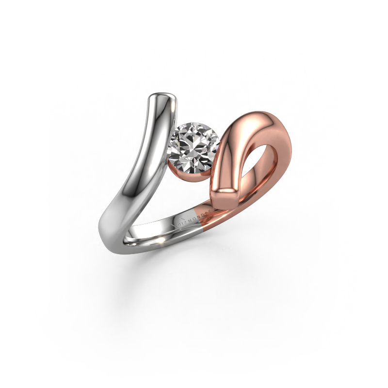 Image of Ring Amy 585 rose gold Diamond 0.50 crt