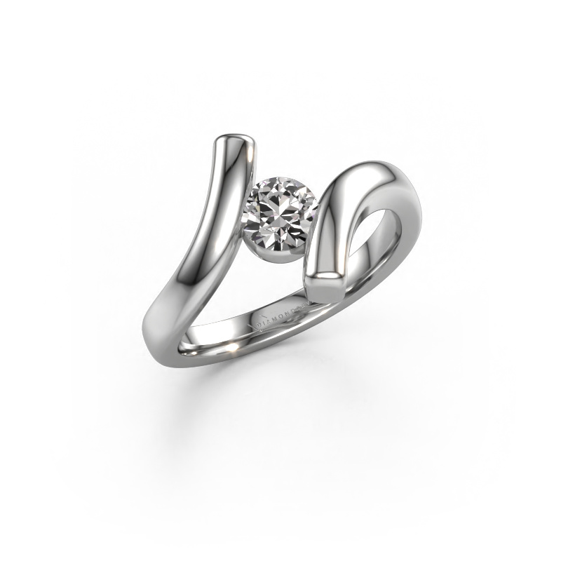 Image of Ring Amy 950 platinum Diamond 0.50 crt