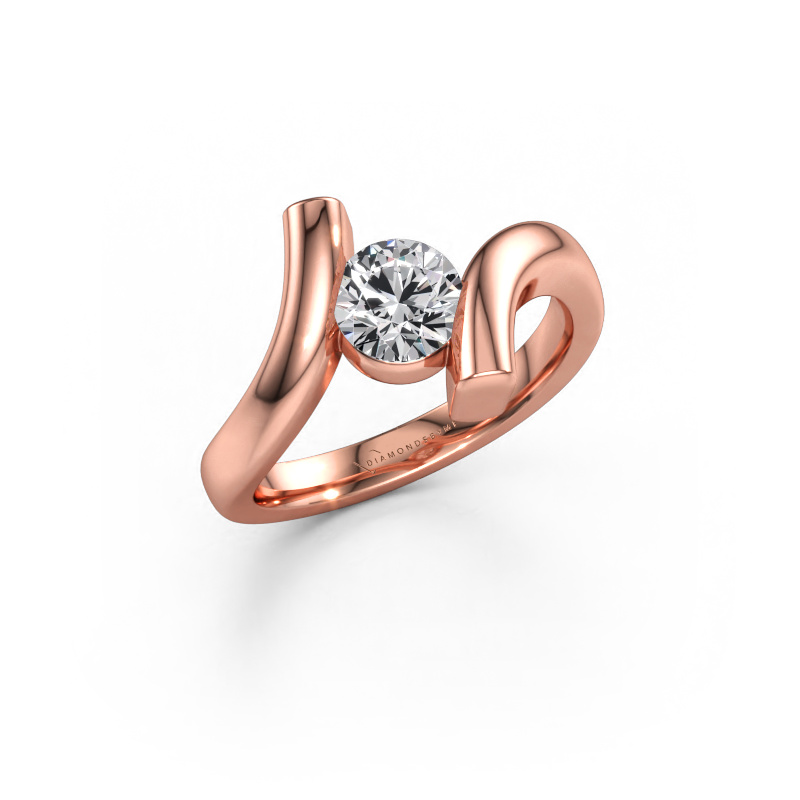 Immagine di Anello Amy 585 oro rosa Diamante 0.70 crt