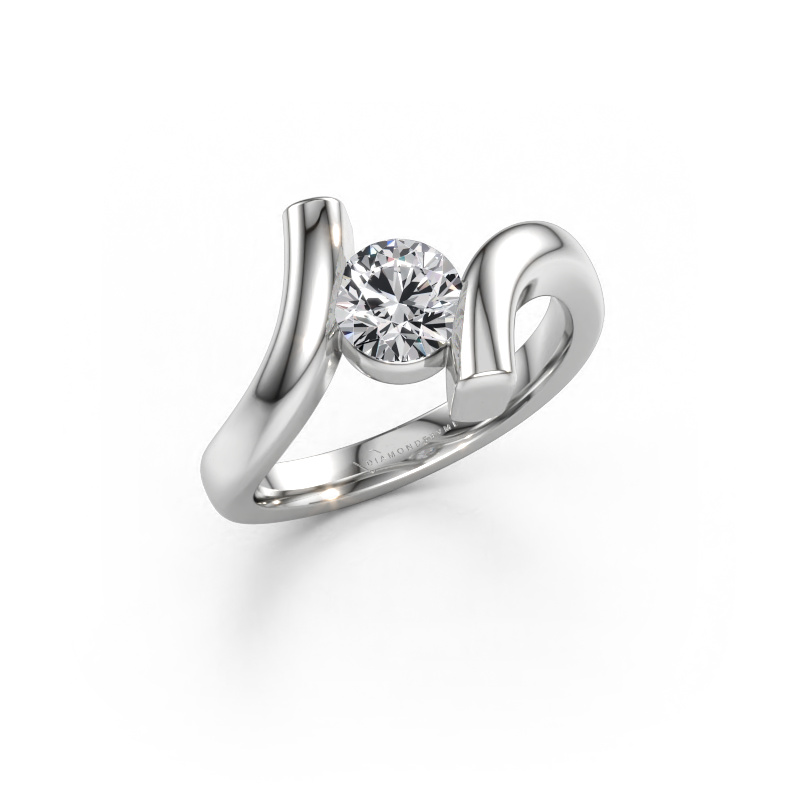 Immagine di Anello Amy 585 oro bianco Diamante 0.70 crt
