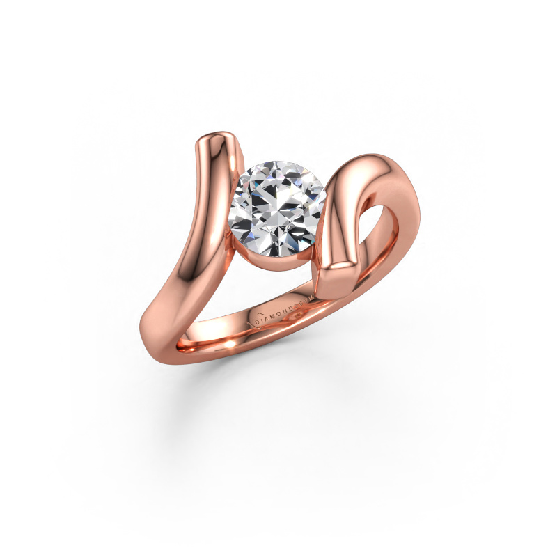 Immagine di Anello Amy 585 oro rosa Diamante 1.00 crt