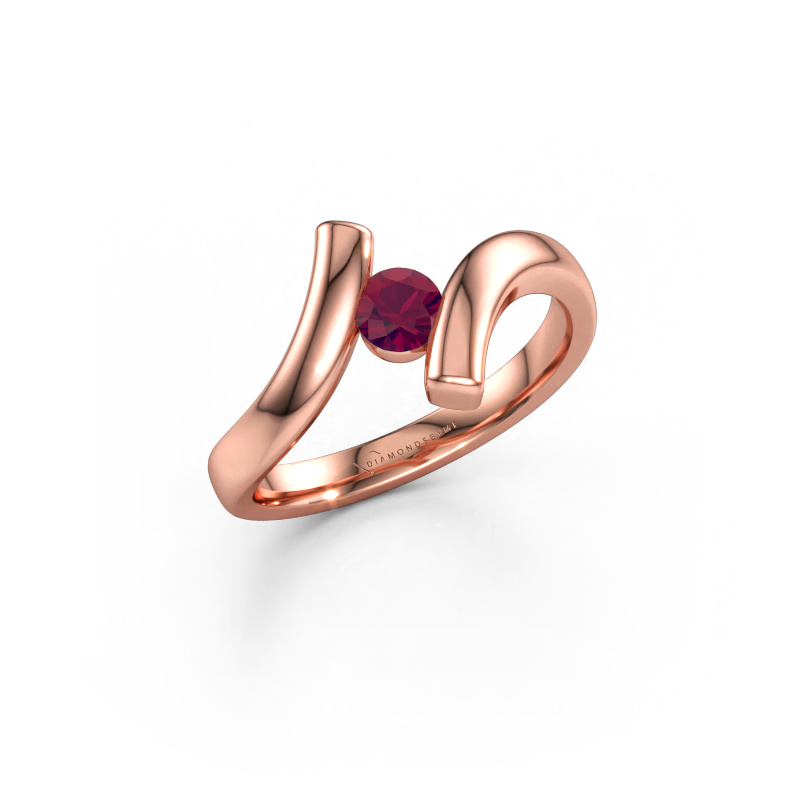 Bild av Ring Amy 585 roséguld Rodolit 4 mm
