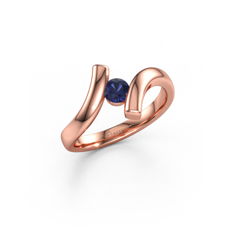 Bild av Ring Amy 585 roséguld Safir 4 mm