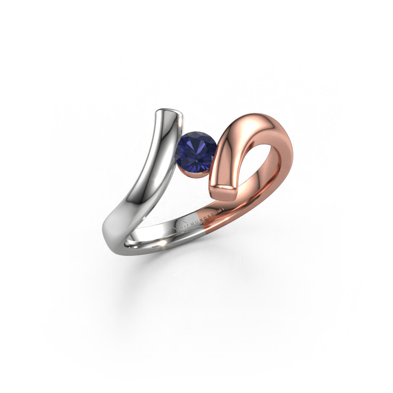 Bild von Ring Amy 585 Roségold Saphir 4 mm