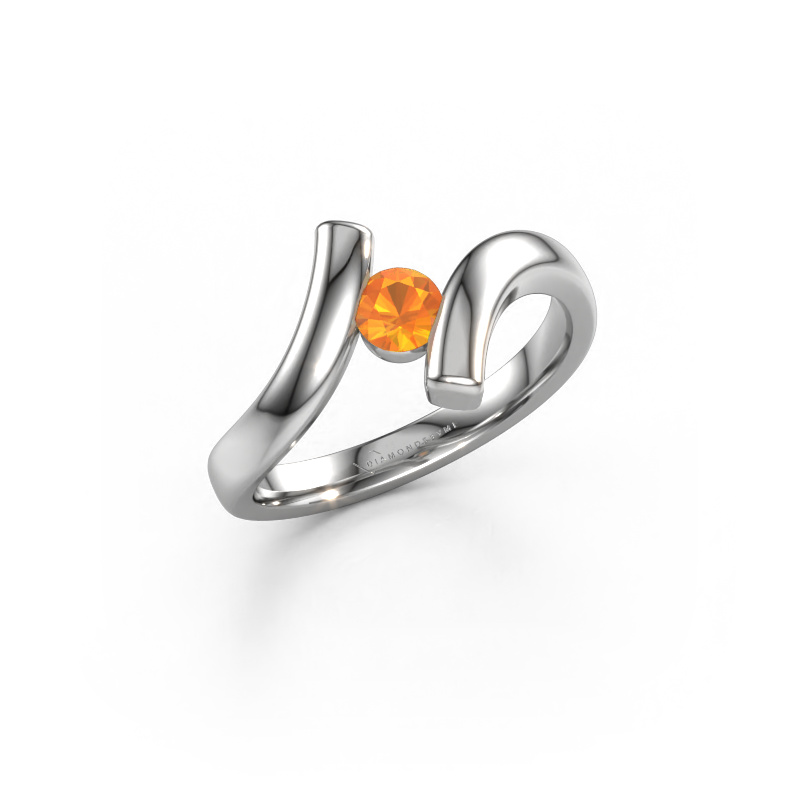 Bild von Ring Amy 950 Platin Citrin 4 mm