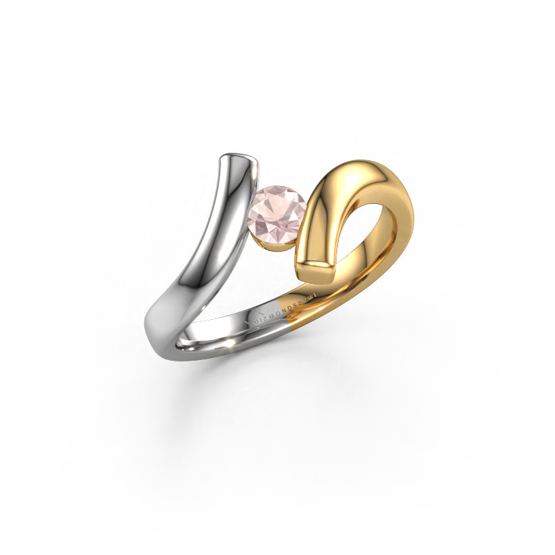 Bild von Ring Amy 585 Gold Morganit Champagner 4 mm