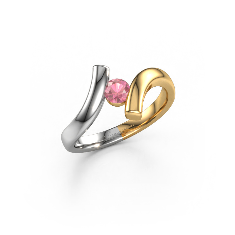 Image of Ring Amy 585 gold Tourmaline pink 4 mm