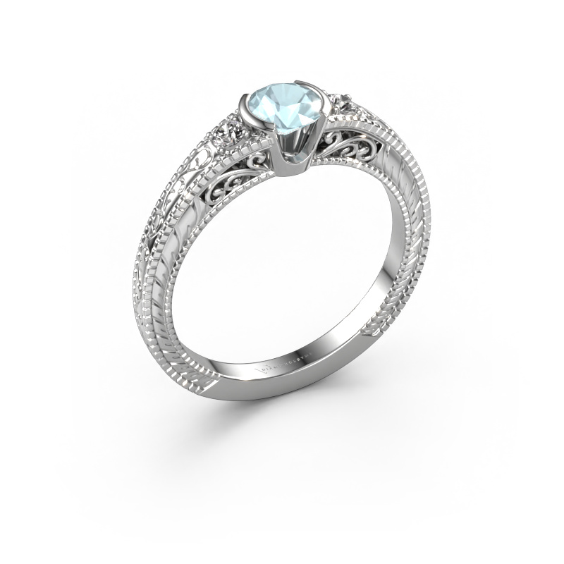 Image of Engagement ring Anamaria 585 white gold Aquamarine 5 mm