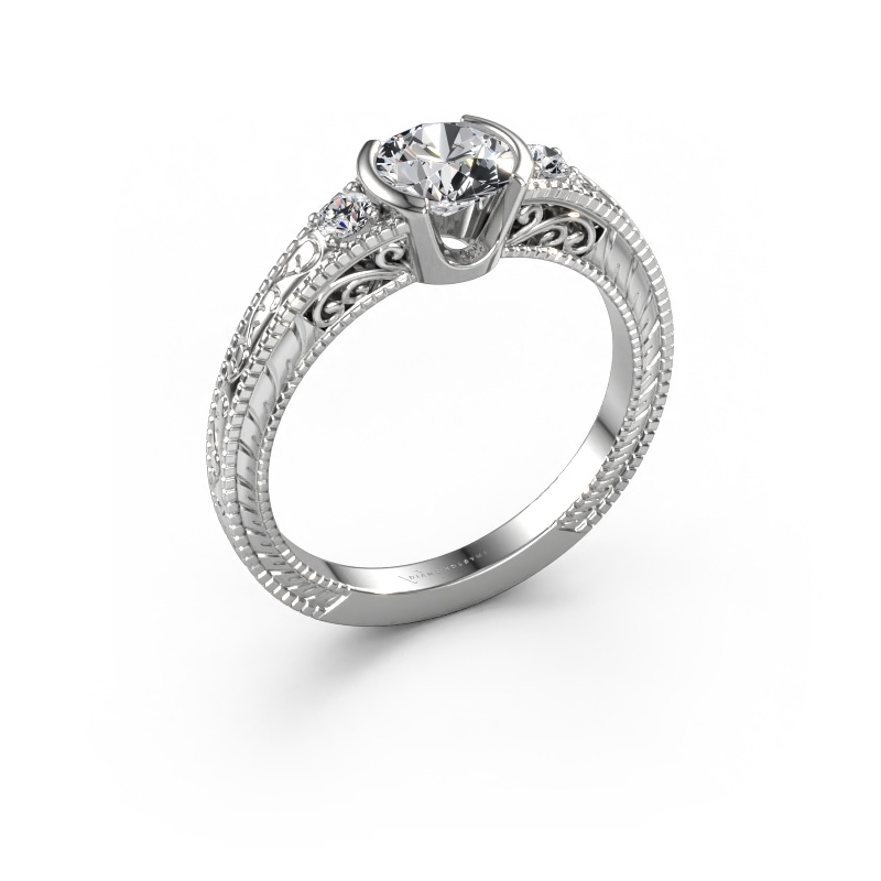 Image de Bague de fiançailles Anamaria 585 or blanc Diamant synthétique 0.810 crt